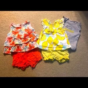 2-pack dresses for girls 3-6 months